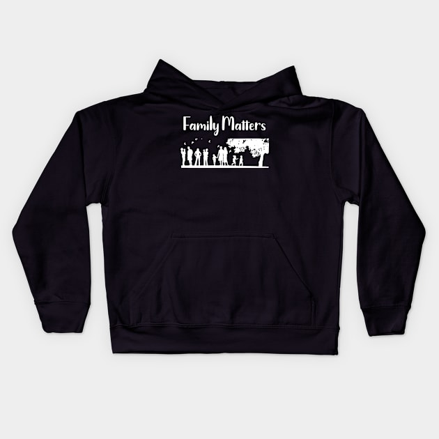 Family Matters Kids Hoodie by MisterMash